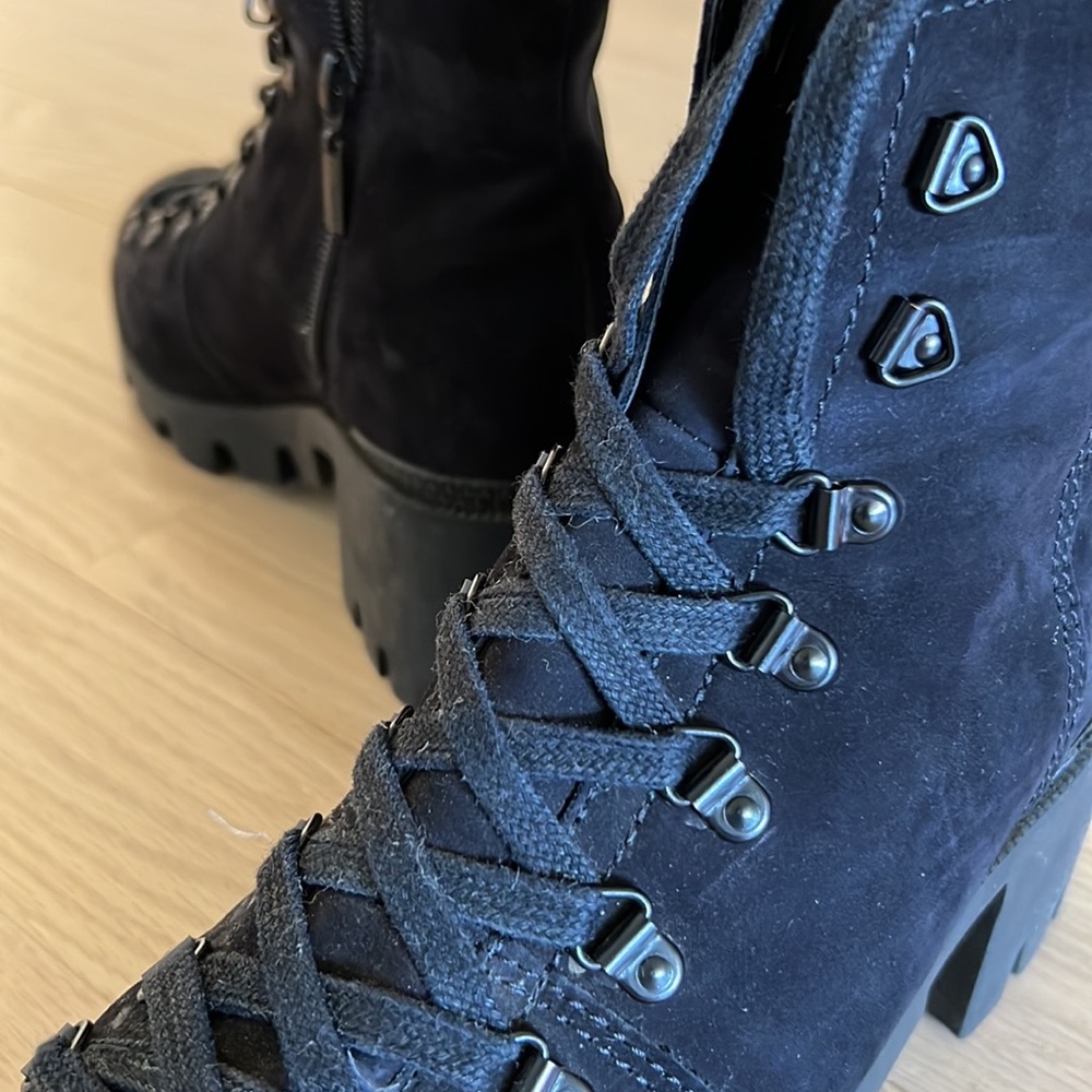 Schultz Suede Combat Boots - image 6